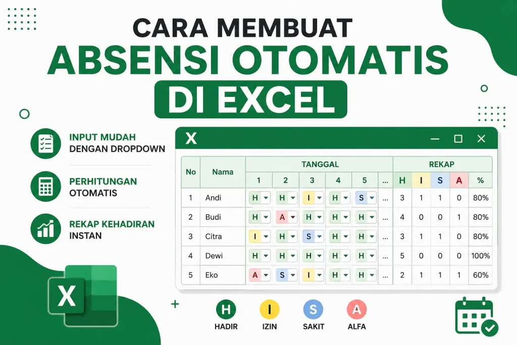 Cara Membuat Absensi Otomatis di Excel
