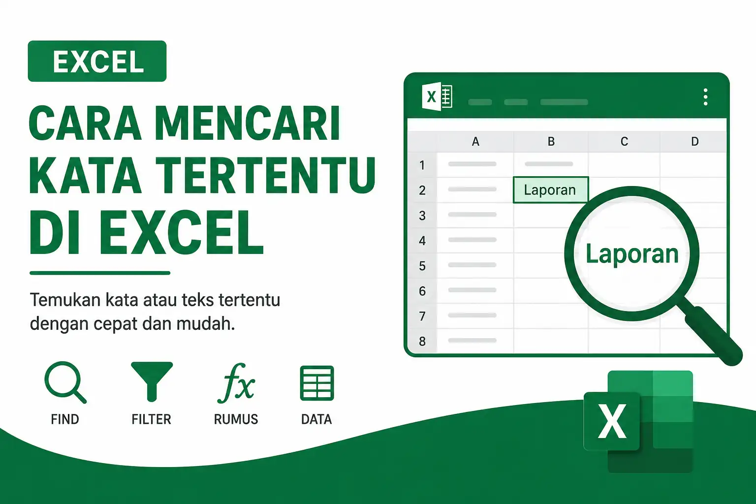 Cara Mencari Kata Tertentu di Excel