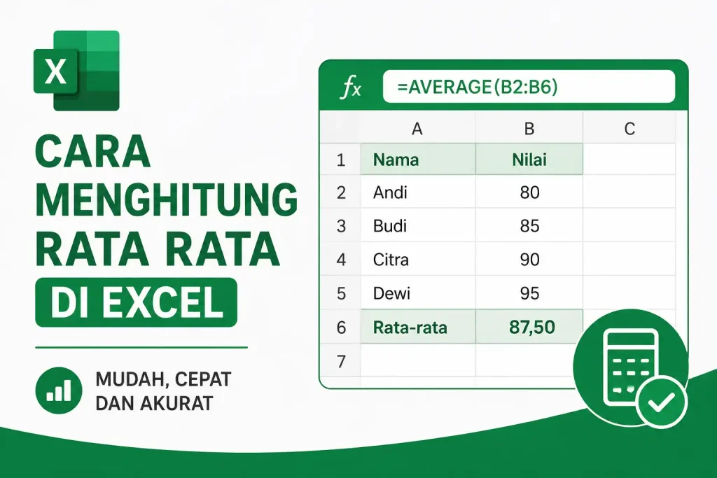 Cara Menghitung Rata Rata di Excel