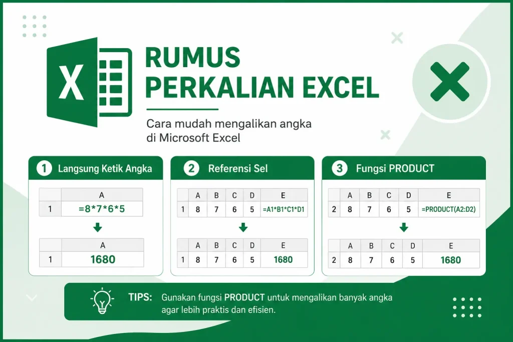 Harus Tahu Rumus Perkalian di Excel