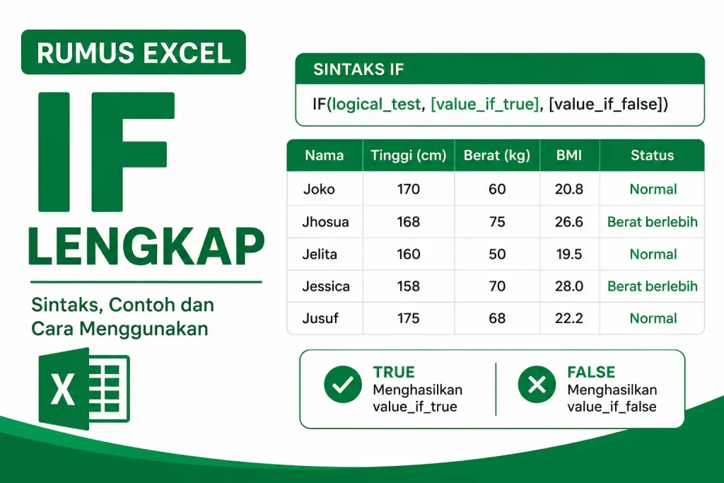 Inilah Fungsi Rumus Excel IF Lengkap