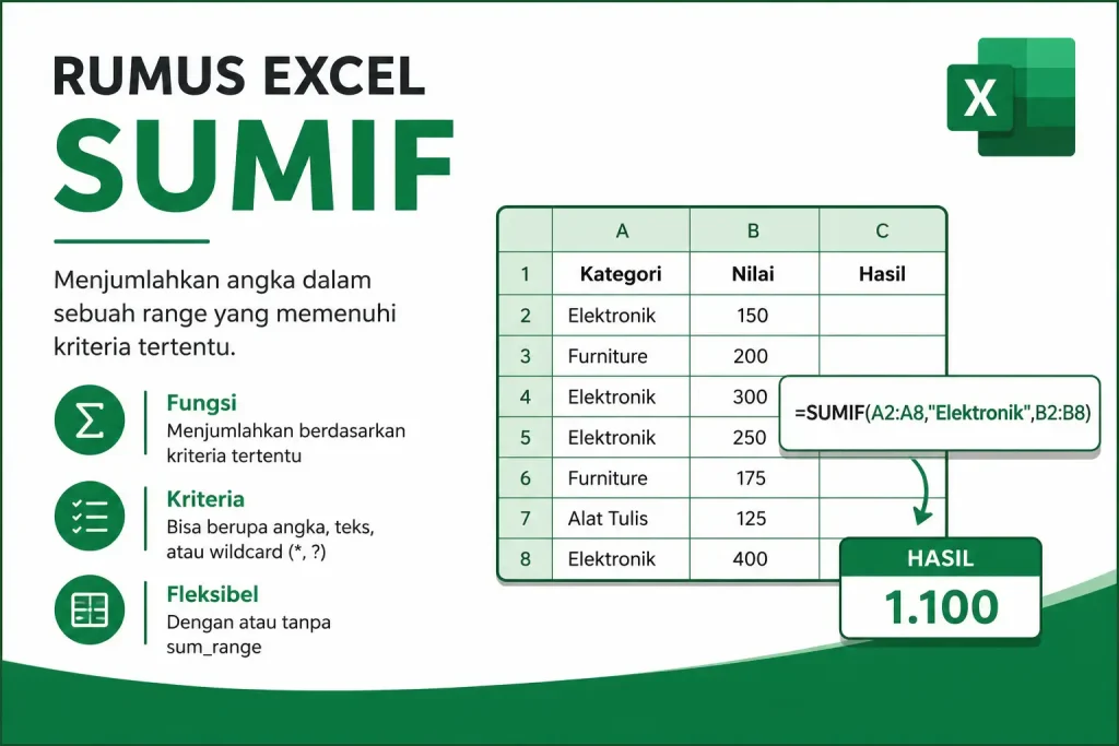 Pelajari Rumus Excel SUMIF Lengkap