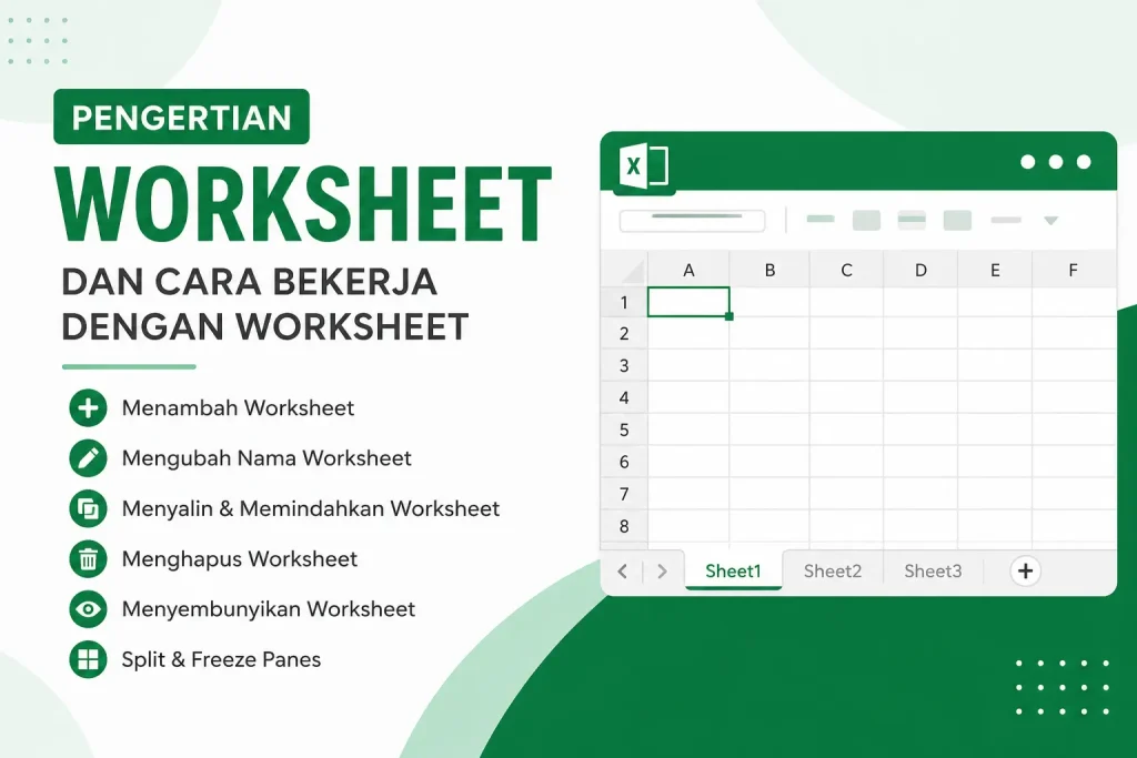 Pengertian Worksheet dan Cara Bekerja dengan Worksheet