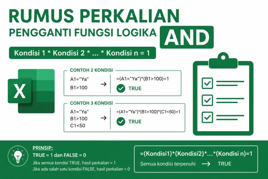 Rumus Perkalian Pengganti Fungsi Logika AND