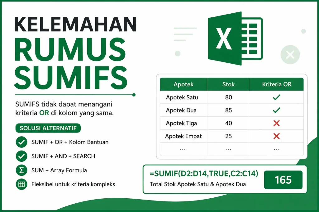 Wajib Tahu Kelemahan Rumus SUMIFS