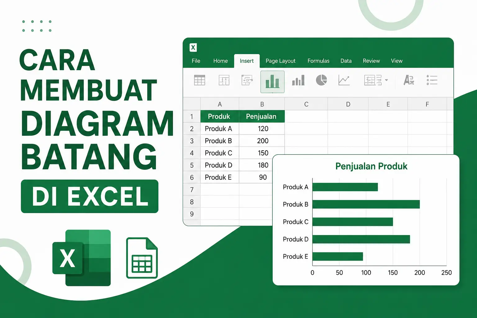 Cara Membuat Diagram Batang di Excel