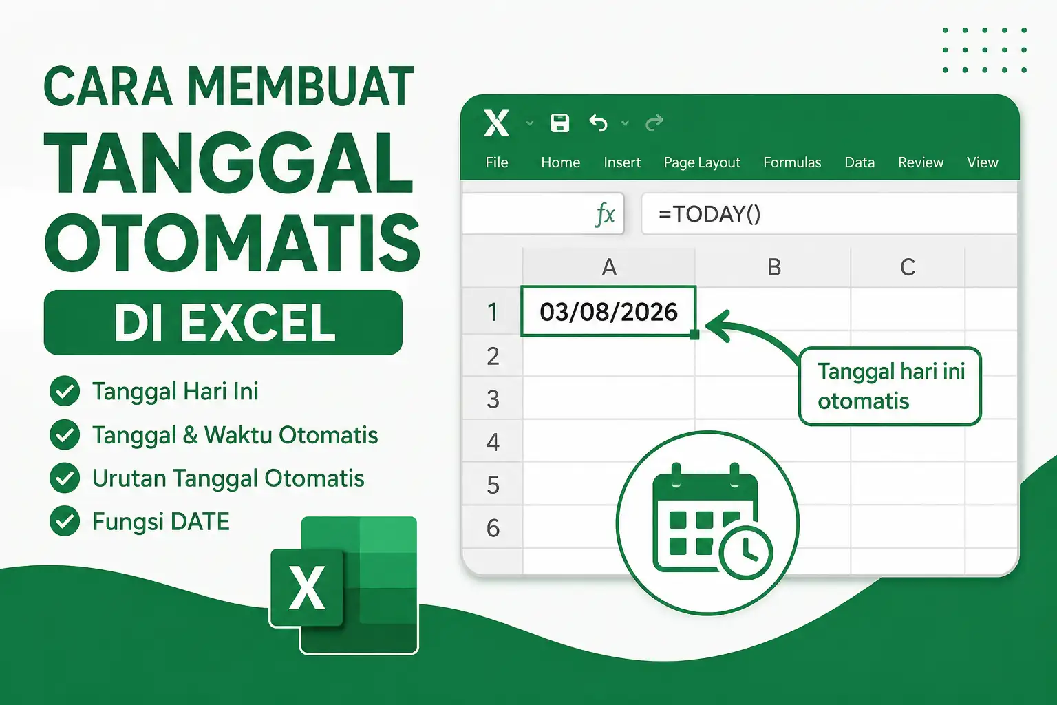 Cara Membuat Tanggal Otomatis di Excel