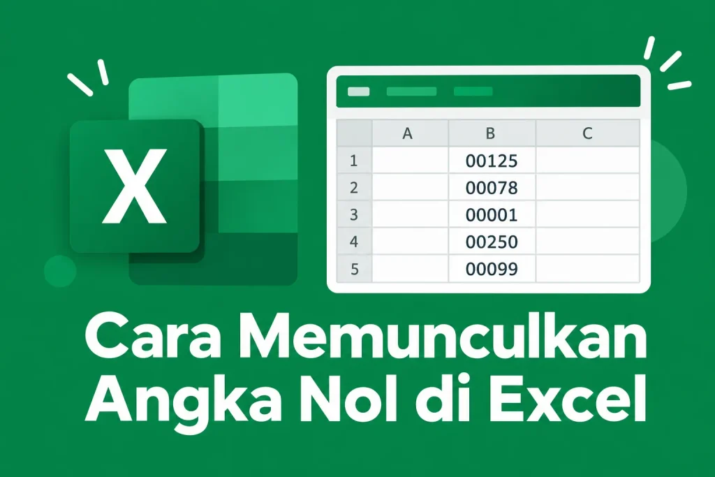 Cara Memunculkan Angka Nol di Excel dengan Mudah