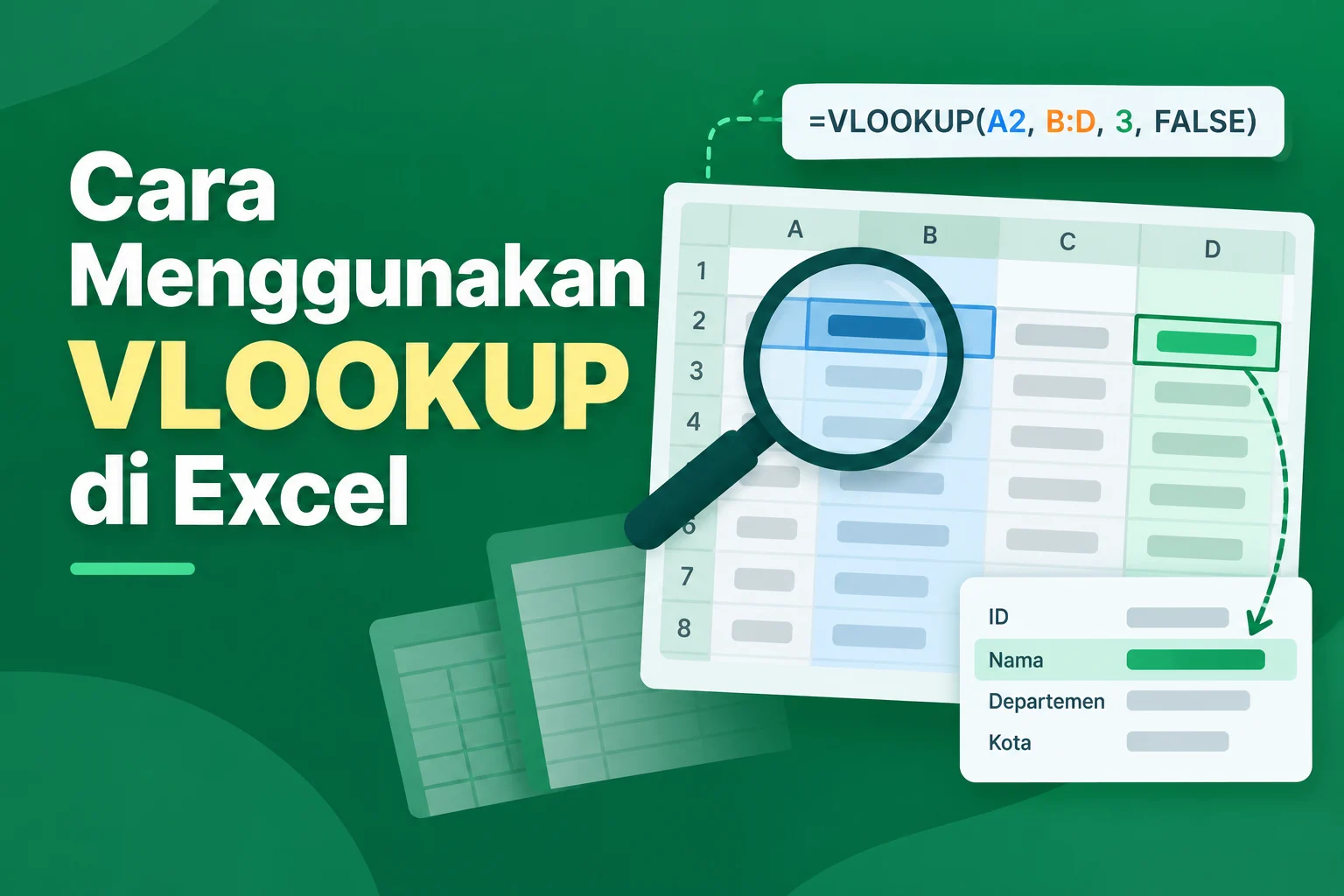 Cara Menggunakan VLOOKUP di Excel untuk Pemula