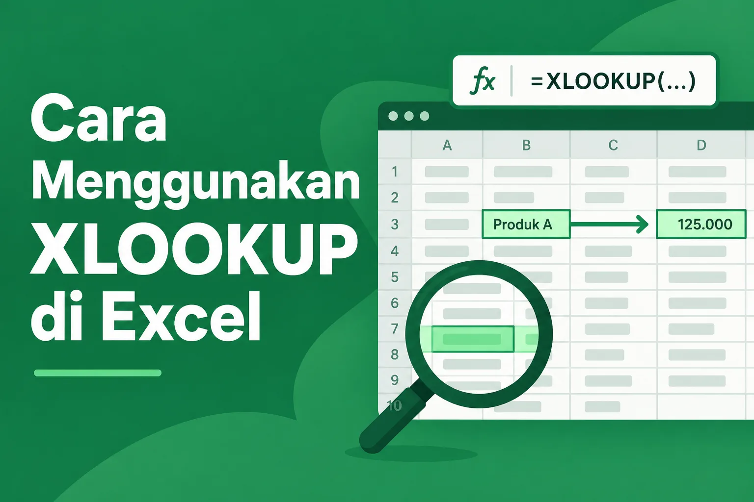 Cara Menggunakan XLOOKUP di Excel untuk Mencari Data